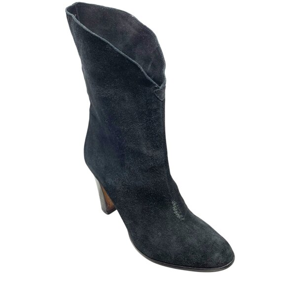 KORS‎ Michael Kors Black Italy Suede Pull On Booties - Picture 2 of 11